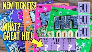 LOTS OF WINNERS!  NEW "HIT" Series 10X $1, $5, $10, $30 + 20X! Texas Lottery Scratch Off Tickets!