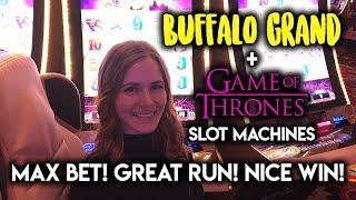 GREAT Run on Buffalo GRAND! Long Game of Thrones Session! MAX Bet!!!
