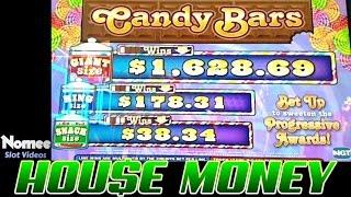 Candy Bars Slot Machine - Progressive Wins! - House Money