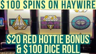 Crazy OSS Spins! $100 Haywire $25 Triple $20 B&W Double Jackpot & Triple Sapphires DDD & Red Hottie