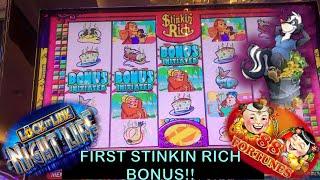 1ST STINKIN RICH BONUS EVER! | Is it stinky or not to us? | 88 Fortunes | Night Life