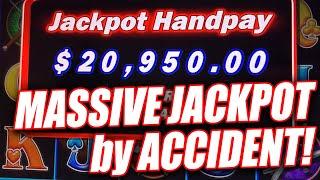 $500 BET! MASSIVE JACKPOT BY ACCIDENT ON CASINO SLOT MACHINE