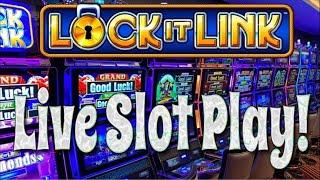Live Lock It Link Slot Play - Going for the $125,000 Grand Jackpot!