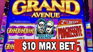 GRAND AVENUE SLOT! $10 MAX BET! CHASING THE GRAND! HO-CHUNK GAMING MADISON