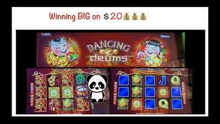 Proof that you can win BIG on $20️Dancing Drums slot