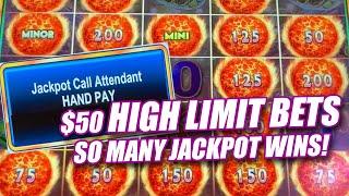 SO MANY JACKPOTS ON THIS HIGH LIMIT SLOT MACHINE  ULTIMATE FIRE LINK & DRAGON LINK LIGHTNING LINK