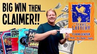 BIG WIN to HUGE WIN! CLAIMER!! **INCREDIBLE ODDS**  $170 IN TEXAS LOTTERY Scratch Off Tickets