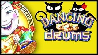 WHAT THE WHAT? BACK TO BACK BONUSES   Dancing Drums  The Slot Cats