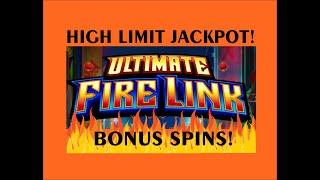 High Limit Ultimate Fire Link Bonus Games! Jackpot! Las Vegas Slots!