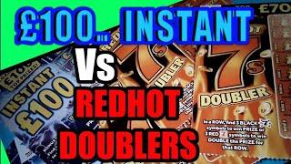 #7Scratchcard SundayRED HOT 7's. .Vs.INSTANT £100........(The final )