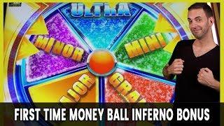 MONEY BALL Inferno Bonus - MY FIRST TIME! + Goldfish Fun  Vegas Baby!