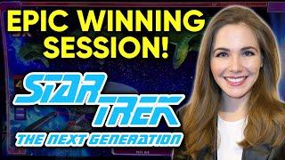 BIG WIN!! AWESOME RUN! Star Trek The Next Generation Slot Machine!! BONUSES!