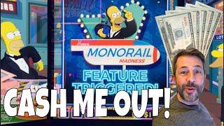 5 X $20  CASH ME OUT Episode 9!  SIMPSONS  MIGHTY CASH  OCTOBLAST and MORE SLOT MACHINE WINS!
