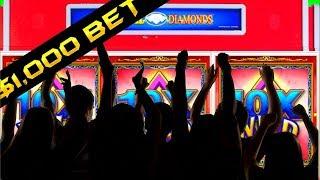 HIGH LIMIT  30 Minutes of NON STOP MAX BET ACTION Colossal Diamonds Slot Machine SDGuy1234