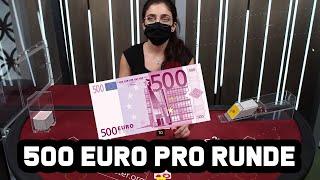 Live Blackjack - 500€ pro Runde - Highroller Action!