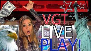 VGT SUNDAY FUN’DAY W/️LAND OF THE FREE SPINS️SWEET RUN! & RUBY’S NIGHT OUT! $3.60 MAX BET!