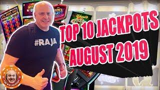 OVER 75K IN JACKPOT$! TOP 10 BIGGEST JACKPOTS August 2019