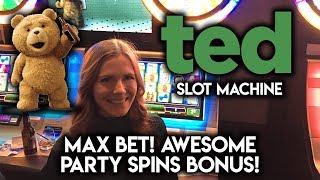 TED  AMAZING  13X Multiplier on the PARTY Spins Bonus!! Nice WIN!!