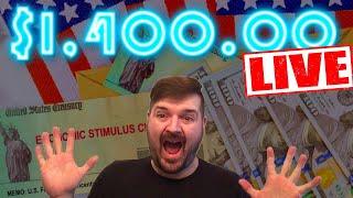 $1,400 Stimulus Casino LIVE Stream