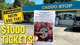 $1000 TICKETS **FULL PACK** $50 Casino Millions  TEXAS LOTTERY Scratch Offs