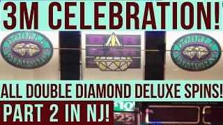 Old School Slots Presents 3 Million Views Celebration All Double Diamond Deluxe Spins In All Denoms!