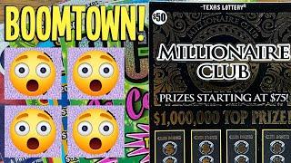 BoomTown! BIG WIN from my LUCKY TEXACO  $190 TEXAS LOTTERY Scratch Offs