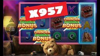 TED SLOT  BONUS GAME  MEGA BIG WIN x957 !!! [ BitCasino.io ]
