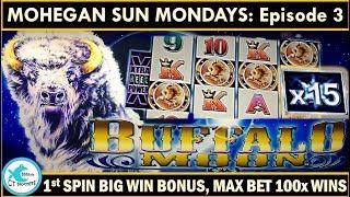 AWESOME BIG WINS! Buffalo Moon Slot Machine - Big Multipliers on MOHEGAN SUN MONDAYS!