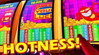 I PRESSED MY LUCK FOR ANOTHER WIN!!! * NEW PRESS YOUR LUCK SLOT MACHINE!!!