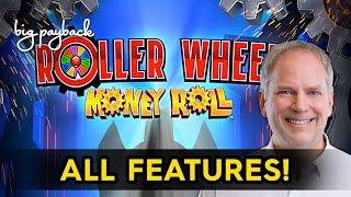 Roller Wheel Money Roll Slot - NICE SESSION, ALL FEATURES!