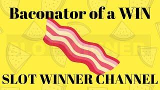 Baconator of a Win on Slot Winner! Old School Triple Double BIG BET