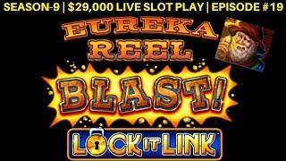 Eureka Blast Lock It Link Slot Machine Live Play | Season 9 | Episode #20