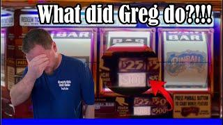 $100 Pinball! WOW! Greg Snuck it in! BIG Jackpot! Plus a New Crazy Slot Machine! 2 Handpays!