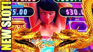 NEW SLOT! WATCH BEFORE YOU PLAY WITH HER  DRAGON SPELL Slot Machine (IGT)