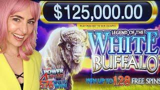 $25/SPIN BONUS Game on White Buffalo Slot Machine at Wind Creek!