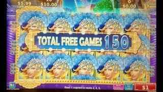 INCREDIBLE Slot Machine JACKPOT HANDPAY |  SPARKLING NIGHTLIFE | 150 FREE GAMES | HIGH LIMIT SLOTS |