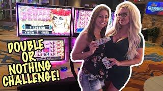 $100 / Double or Nothing Slot Challenge! Part 1 | Slot Ladies