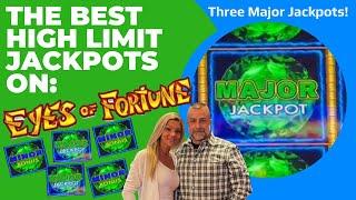 The Best High Limit Jackpots Ever Recorded On Lightning Link Eyes Of Fortune Three (3) MAJORS!