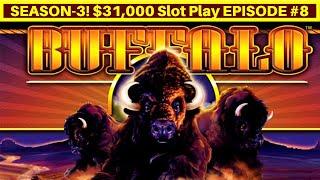 High Limit Buffalo Slot Machine Live Play | Season 3 | Episode #8