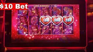 Lock It Link Slot $10 Bet Bonus Won | First look  AfterBurner BURNING WHEEL Slot Machine BONUSES