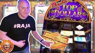 HIGH LIMIT 3 REEL $50 Spin WIN$ on Double Top Dollar Slots