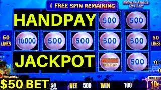 $50 Bet High Limit LIGHTNING LINK Slot Machine HANDPAY JACKPOT | Lock It Link Slot | Live Play