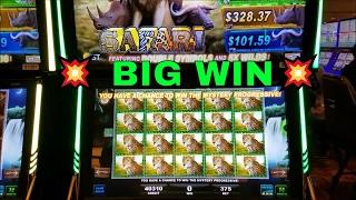 FULL SCREEN BIG WIN Big 5 Safari Slot Machine Progressive Jackpot Win