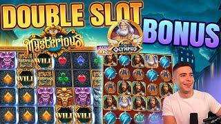 DOUBLE SLOT BONUS WITH MYSTERIOUS & RISE OF OLYMPUS | WIN ON ONLINE SLOT MACHINES