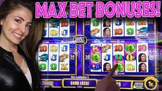 WONDER 4 Spinning Fortunes - Played 3 Games on Max BET in Las Vegas!