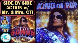Michael Jackson King of Pop Slot Machine - Side by Side Fun - Big Win!