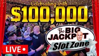 $100,000 HIGH LIMIT SLOT CELEBRATION!  LIVE FROM THE BIG JACKPOT SLOT ZONE AT GRAND Z CASINO