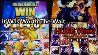 My Best Bonuses Ever on Timberwolf Grand and Buffalo Stampede!  Worth the Wait to WIN BIG!