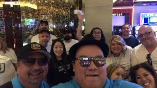 BIG Win! Team Challenge!!! Slot Machine! Live at the Cosmo in Las Vegas!! Las Vegas Slots!
