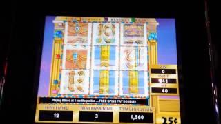 Cleopatra MAX $10 BET Quarters NICE BONUS~Hand pay!!
